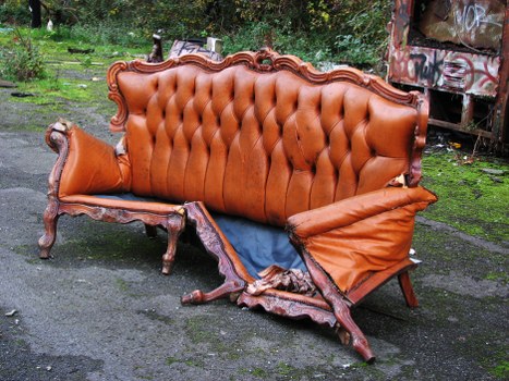 Street view of Leyton commercial area with recycling bins